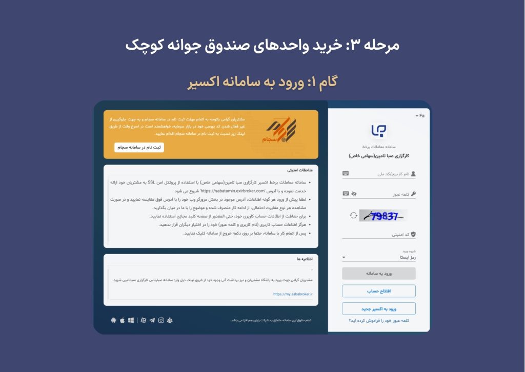 راهنمای کامل دریافت اعتبار ۲۰۰ میلیونی و خرید صندوق جوانه کوچک 4 3